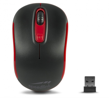 Tastaturi, Mouse și dispozitive de intrare - Mouse fără fir Speedlink CEPTICA 1600 dpi negru/roșu