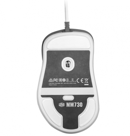 Mouse gaming Cooler Master MM730 RGB-LED, cu fir, 48 g,16K DPI, Alb [7]
