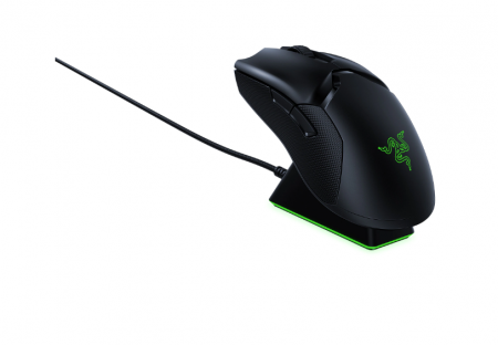 Mouse gaming wireless Razer Viper Ultimate & Dock, Ultrausor 74g, iluminare Chroma RGB, Negru [4]