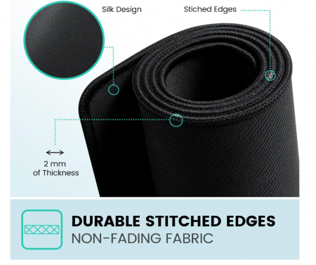 Mouse Pad Perixx DX-1000M de gaming, 250 x 210 x 2 mm [3]