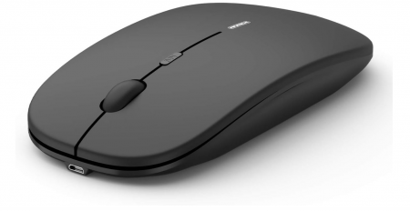 Tastaturi, Mouse și dispozitive de intrare - Mouse Silențios Wireless Anmck, 1600 DPI negru