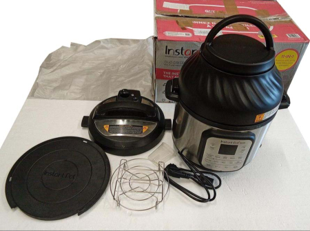Multicooker Electric Instant Pot Duo Crisp 11 în 1, 5.7L, oțel inoxidabil [4]