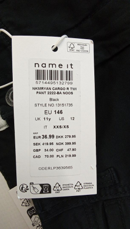 Name It Pantaloni Nkmryan Cargo pentru baieti, Marimea 146 (11 ani) [2]