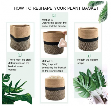 NATTHSWE Coș cu căptușeală pentru givece de plante [8]