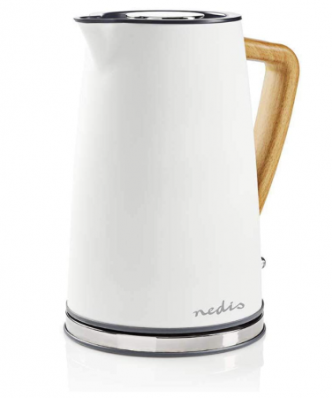 Nedis Fierbător de apa electric, Soft-Touch 1,7 L,  Alb [4]