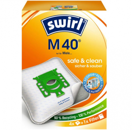 Electrocasnice & Climatizare - Set 4 saci aspirator SWIRL M40, 6782908