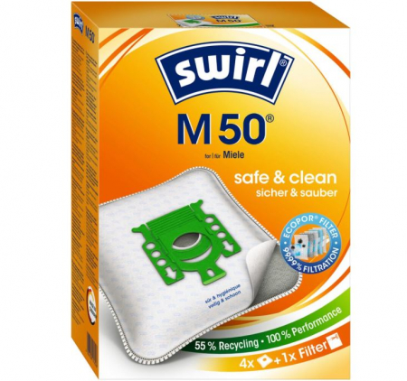 Electrocasnice & Climatizare - Set 4 saci aspirator SWIRL M50 pentru Miele F/J/M