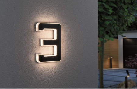 Numar LED solar de casa Paulmann, numarul 3, IP44, 3000 K [5]