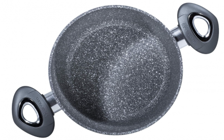 Oala marmorata antiaderenta Aeternum, Madame Petravera 3.0, cu inducție, Diametru 20 cm, Gri [4]