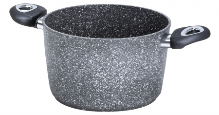 Bucatarie & Servire - Oala marmorata antiaderenta Aeternum, Madame Petravera 3.0, cu inducție, Diametru 20 cm, Gri