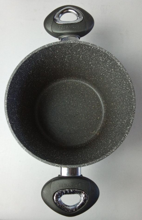 Oala marmorata antiaderenta Aeternum, Madame Petravera 3.0, cu inducție, Diametru 20 cm, Gri [2]