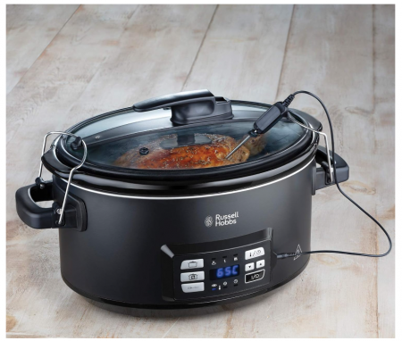 Oală Pentru Gătit Lent Russell Hobbs 25630-56, termometru inclus, negru [7]