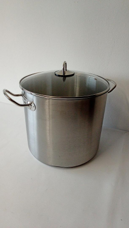 Oală profesională mare GSW pentru supă, paste, oțel inoxidabil, 28 cm, 15 litri [1]