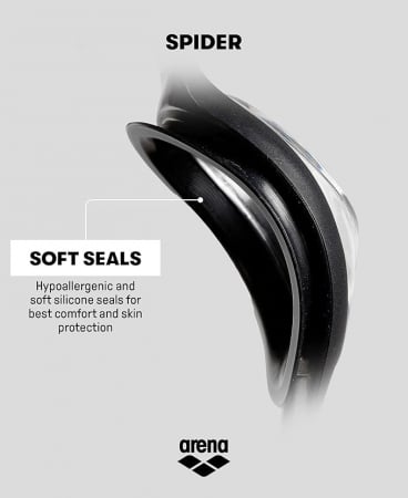 Ochelari de înot pentru adulți Arena Spider cu protecție UV si anti-aburire [6]