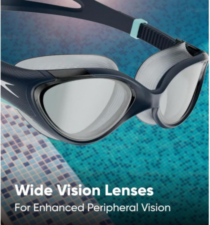 Ochelari de inot Speedo pentru femei Biofuse 2.0 cu lentile transparente, albastru [4]