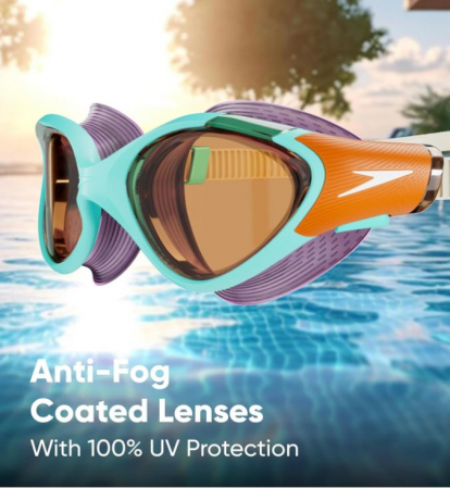 Ochelari de inot Speedo pentru femei Biofuse 2.0 cu lentile transparente, albastru [5]