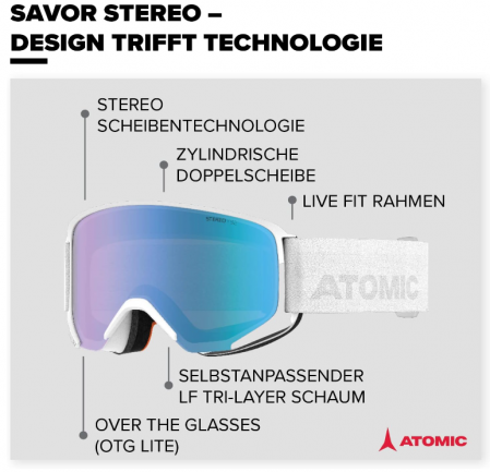 Ochelari de ski unisex pentru adulți Atomic Savor Stereo [3]