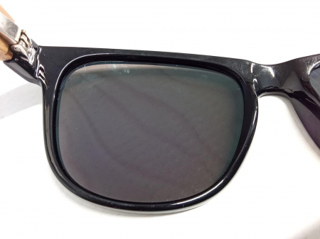 Ochelari de soare polarizați din lemn Glozzi, UV400, unisex [1]