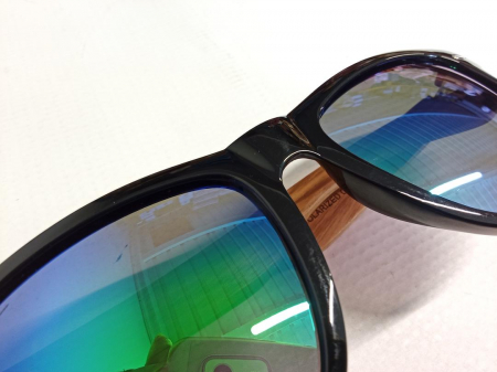 Ochelari de soare polarizați din lemn Glozzi, UV400, unisex [3]