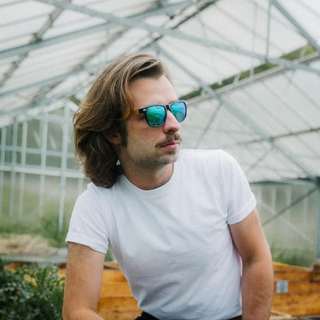 Ochelari de soare polarizați din lemn Glozzi, UV400, unisex [6]