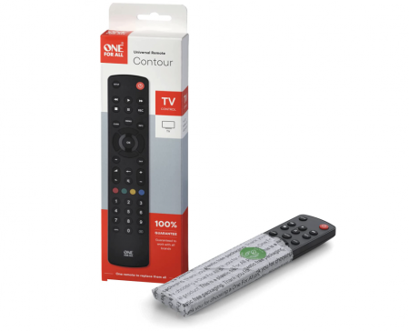 One For All URC1210 Contour Telecomanda universala pentru televizor/Smart TV, Negru [2]