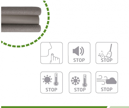 Opritor izolator pentru usa Amig protectie anti-frig si insecte usi, gri [4]