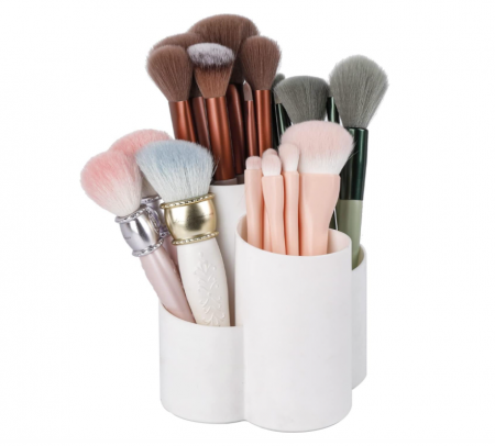 Organizare si depozitare - Organizator cosmetice YAKALIKA pentru pensule de machiaj, alb