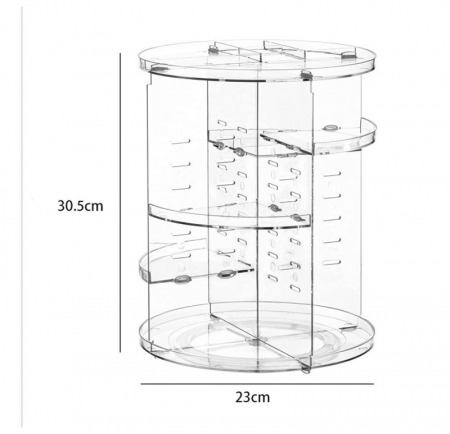 Organizator de machiaje pentru birou Tainrunse, transparent [1]