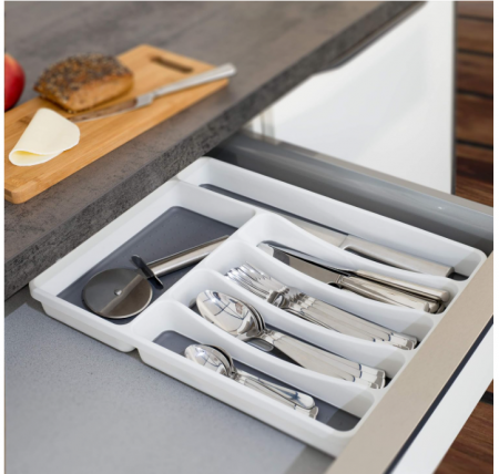 Organizator de tacâmuri Relaxdays cu 6 compartimente, 5 x 32.5 x 40.5 cm [3]