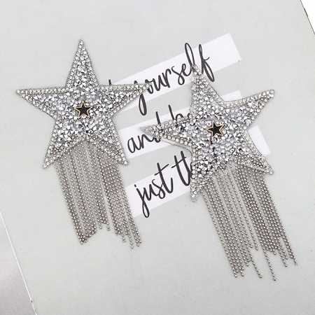 Ornamente autoadezive pentru sfarcuri, Naimo, cu strasuri argintii [1]