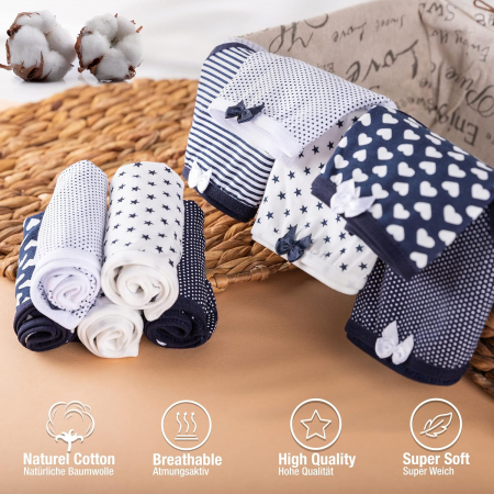 Pachet 10 Chiloti pentru dama LOREZA din bumbac, Marimea 8, 164-170 cm [4]