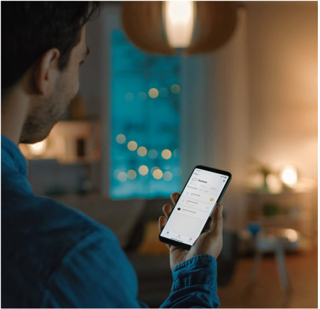 Pachet 2 Becuri LED Garza Smart Wifi Smart, 5,5 W (echivalent cu 40 W incandescență), E27, CCT, Control prin voce și aplicație, 2,4GHz [6]