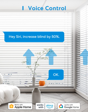 Pachet 2 intrerupătoare inteligente Meross de jaluzele, WiFi, compatibil cu Apple HomeKit Siri, Alexa și Google Assistant, este necesar cablu neutru [3]