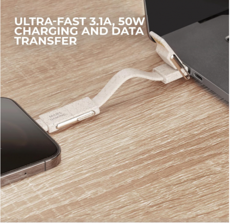 Pachet 2x Cabluri de încărcare MarsGaming MCA-ECO, 1 m, 3.1 A, 50 W [4]