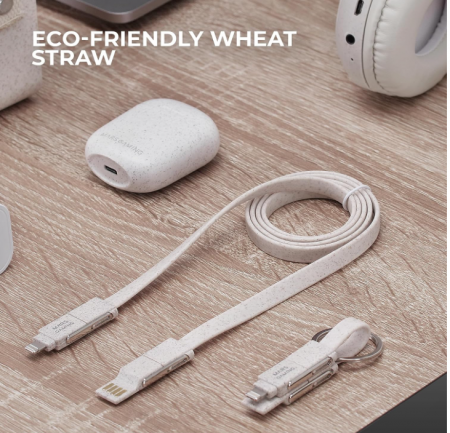 Pachet 2x Cabluri de încărcare MarsGaming MCA-ECO, 1 m, 3.1 A, 50 W [1]