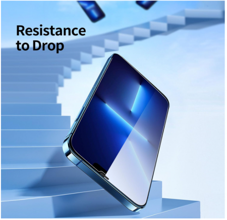 Pachet 3 folii de protectie ecran NEW'C pentru iPhone 13 Pro Max, iPhone 14 Plus (6,7") din sticlă securizată [5]