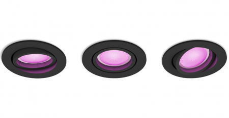 Pachet 3 spoturi incastrate LED RGB inteligente Philips Hue Centura, 3 x 250 lumeni [7]