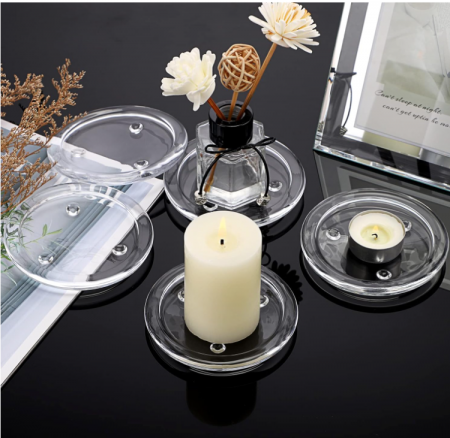 Pachet de 12 Suporturi de sticlă pentru lumanari SUMNACON [3]