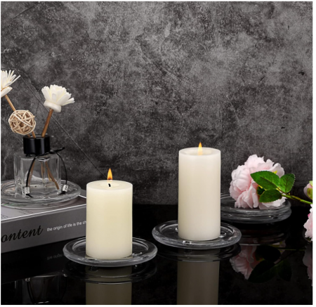 Pachet de 12 Suporturi de sticlă pentru lumanari SUMNACON [5]