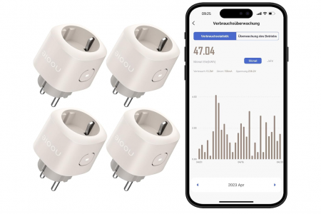 Pachet de 4 Prize inteligente Nooie WLAN, WiFi, 2,4 GHz [0]