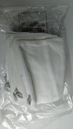 Pachet de 9 mănuși de baie PHOGARY din microfibră, 15x20 cm, alb [1]