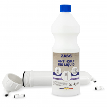 Zass - Dispozitiv filtru pentru igienizarea si detartrarea dozatoarelor de apa cu sistem de filtrare ZASS ZWDDD 01 + Detartrant lichid ZASS ZDL 03