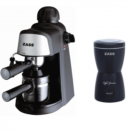 Electro - Set espressor Zass ZEM 05 cu rasnita Zass ZCG 05