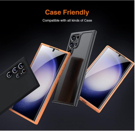 Pachet LK 2+1, 2 folii de protectie pentru ecran + 1 folie protectie camera pentru Samsung Galaxy S23 Ultra [6]