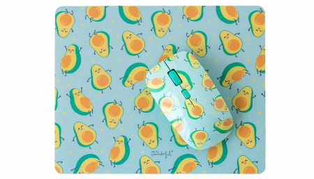 PC, Periferice & Software - Pachet Wondee Mr Wonderful Mouse și Mouse Pad 2 în 1 cu design avocado