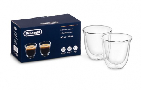 Electrocasnice pentru Bucatarie - Set 2 pahare espresso, 90 ml, DELONGHI 5513284151