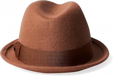 Pălărie Fedora Brixton Staten Unisex, Camel, Marime Unică [1]