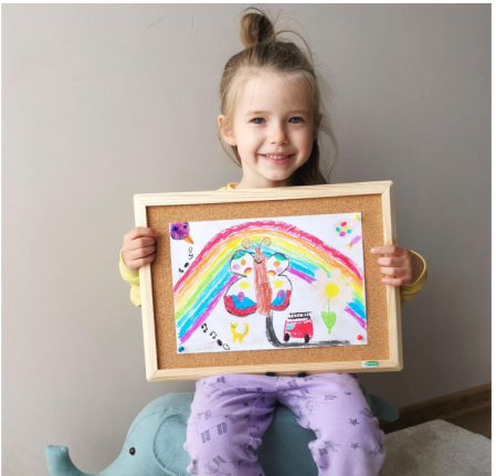 Panou din plută cu cadru din lemn D.RECT, 30 x 40 cm [4]