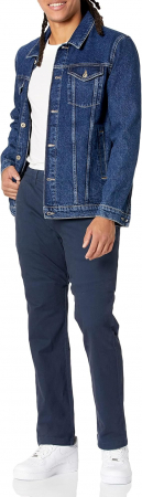 Pantaloni chino pentru bărbați Amazon Essentials, casual, elastici, 48Wx30L [8]