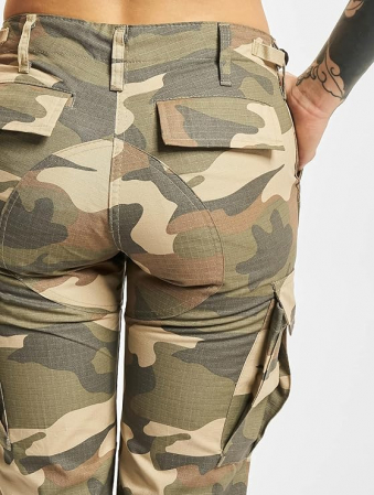 Pantaloni damă cargo Brandit BDU Ripstop, cu imprimeu de camuflaj, 26 [3]